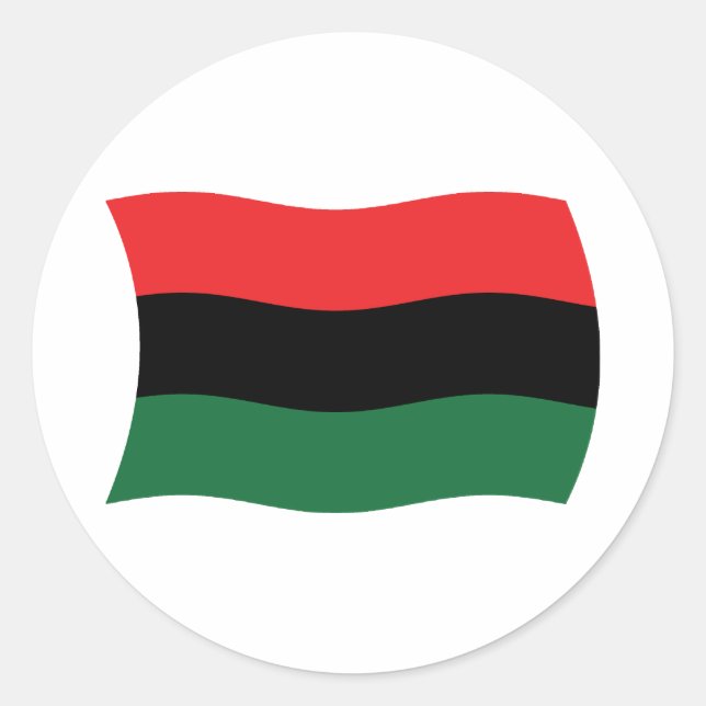 Pan African (UNIA) Flag Sticker (Vorderseite)