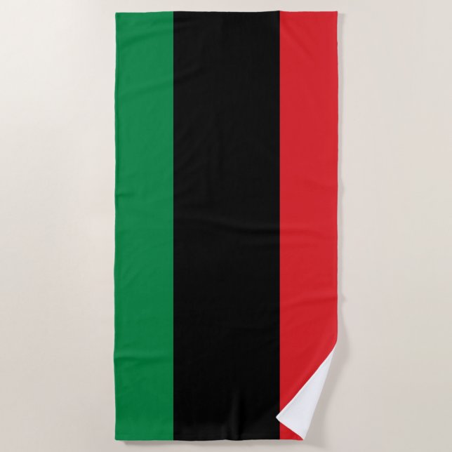 Pan African UNIA Flag Strandtuch (Vorderseite)