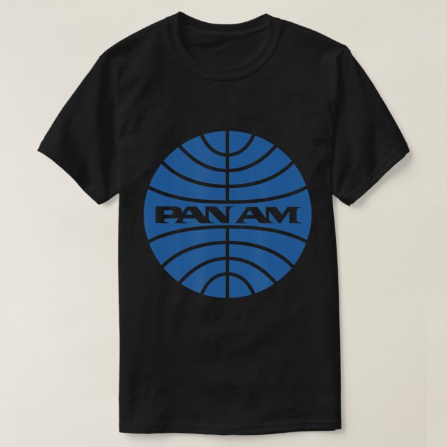 Pan Airlines Am Retro Vintag Airline T - Shirt (Design vorne)