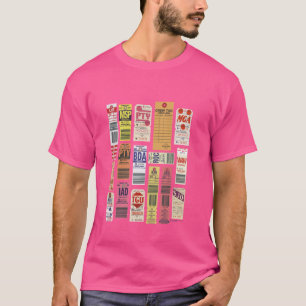 Pan Am Vintage Gepäckmarken T-Shirt