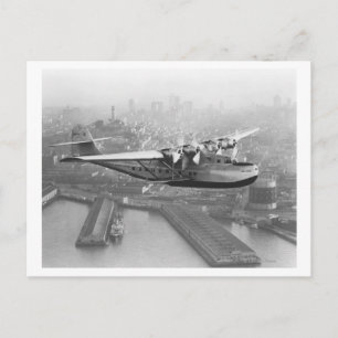 Pan American China Clipper und San Francisco 2 Postkarte