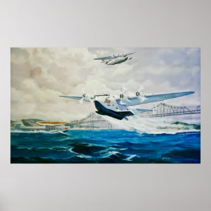 Pan American Clippers-Leinwand Poster