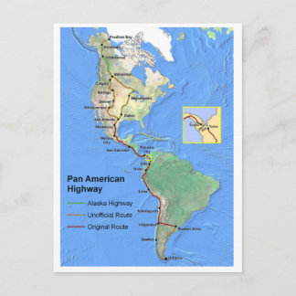 Pan American Highway Postkarte
