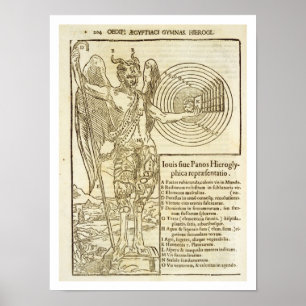 Pan, der universelle Gott, und die Elemente, die e Poster