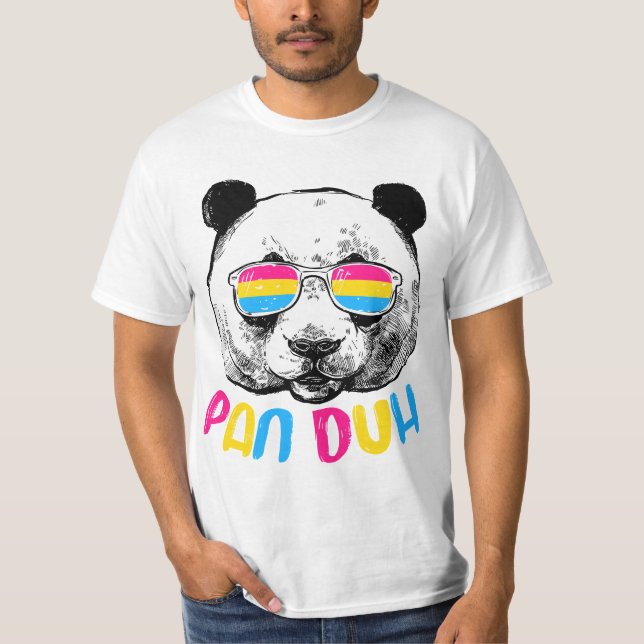 Pan Duh Pansexual Pride Flag LGBTQ T-Shirt (Vorderseite)