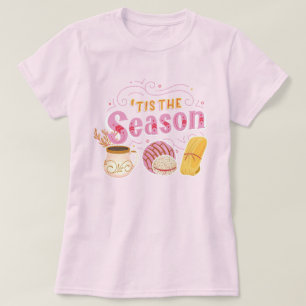 Pan Dulce Mexikanisches Konditorgebäck Pink Weihna T-Shirt