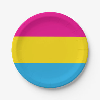 Pan Flag Pappteller