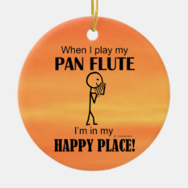 Pan Flute Happy Place Keramik Ornament
