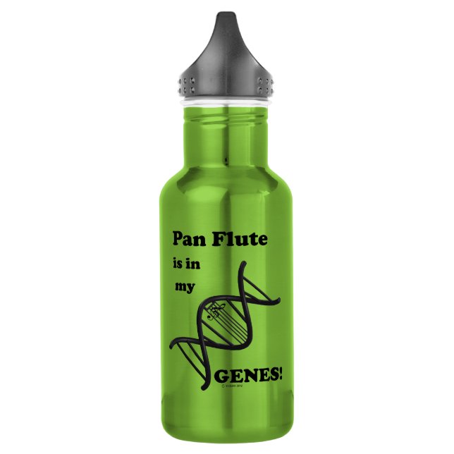 Pan Flute in meinen Genen Edelstahlflasche (Links)