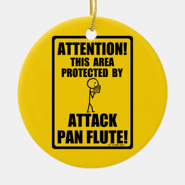 Pan Flute Keramik Ornament (Vorne)