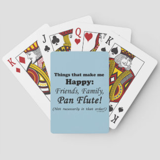 Pan Flute macht mich glücklich Spielkarten