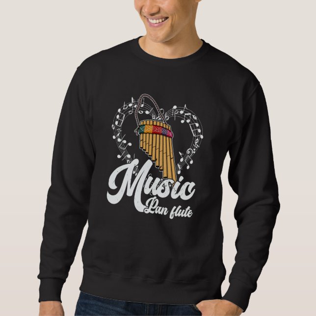 Pan Flute Musical Instrument  11 Sweatshirt (Vorderseite)