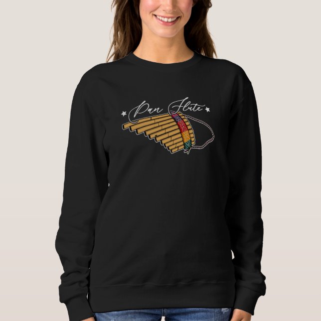Pan Flute Musical Instrument  13 Sweatshirt (Vorderseite)
