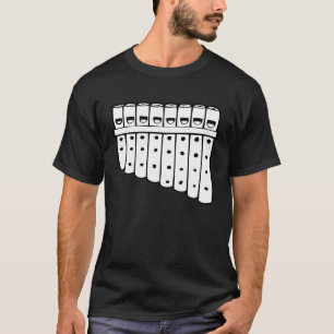 Pan Flute Musical Instrument Flutist T-Shirt