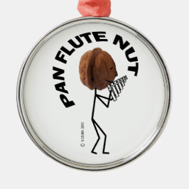 Pan Flute Nut Silbernes Ornament