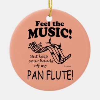 Pan Flute spüren die Musik Keramik Ornament