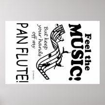 Pan Flute spüren die Musik