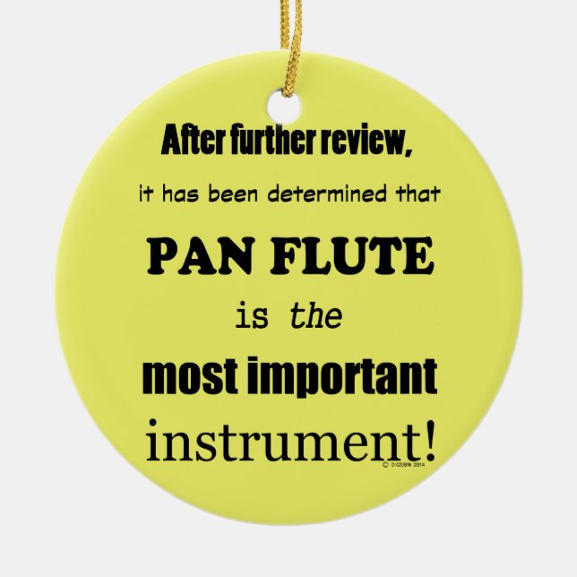 Pan Flute wichtigstes Instrument Keramik Ornament (Vorne)