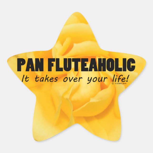 Pan Fluteaholic Life Star Sticker (Vorderseite)