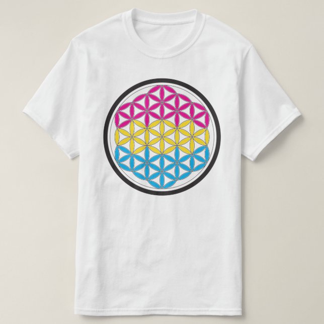 Pan-heilige Geometrie T-Shirt (Design vorne)