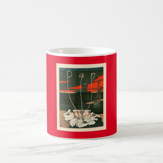 Pan Magazin von Joseph Sattler Vintag Style Kaffeetasse (Mittel)