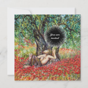 PAN, OLIVENBAUM UND KOPIERFELDER, schwarz Einladung