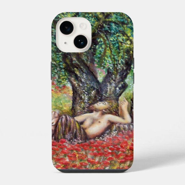 PAN, OLIVENBAUM UND MOHN FELDER iPhone HÜLLE (Rückseite)