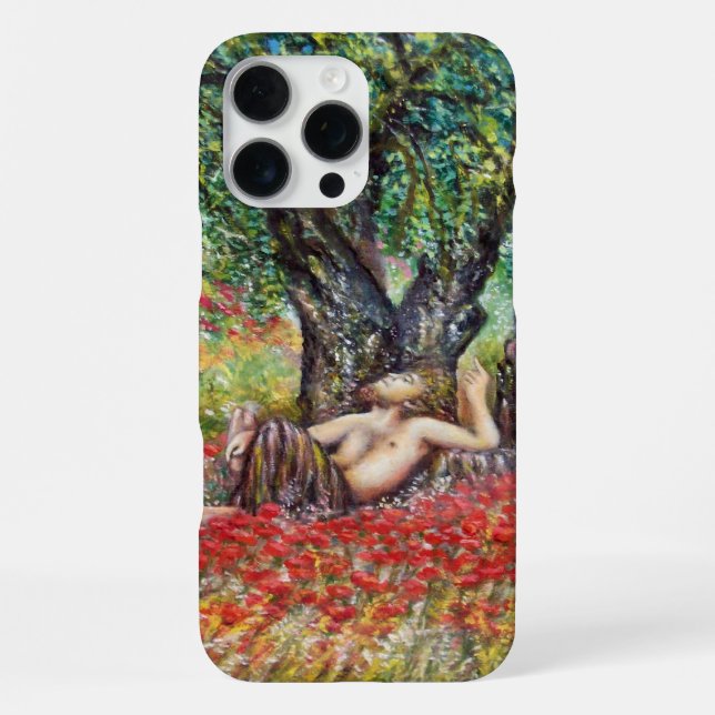 PAN, OLIVENBAUM UND MOHNFELDER iPhone HÜLLE (Rückseite)