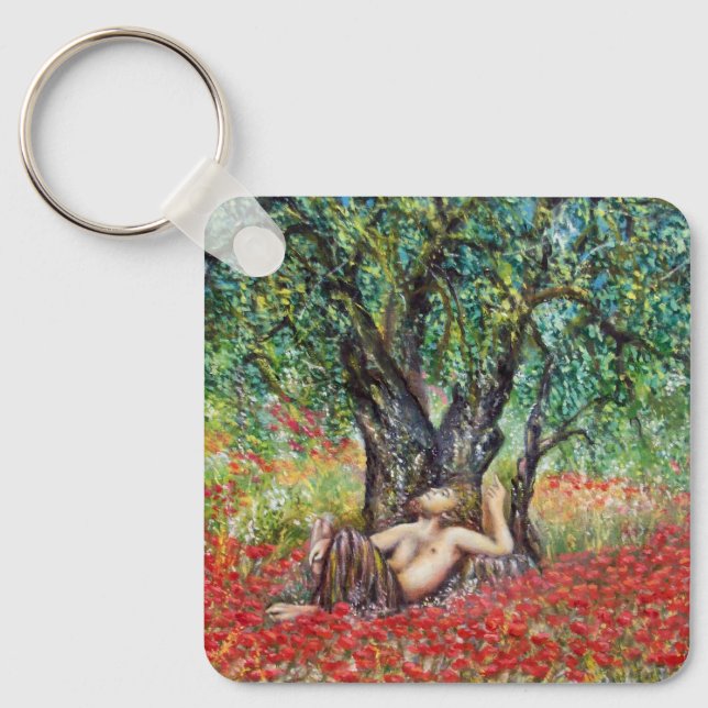 PAN-, OLIVENBAUM- UND POPPY-FELDER SCHLÜSSELANHÄNGER (Vorderseite)