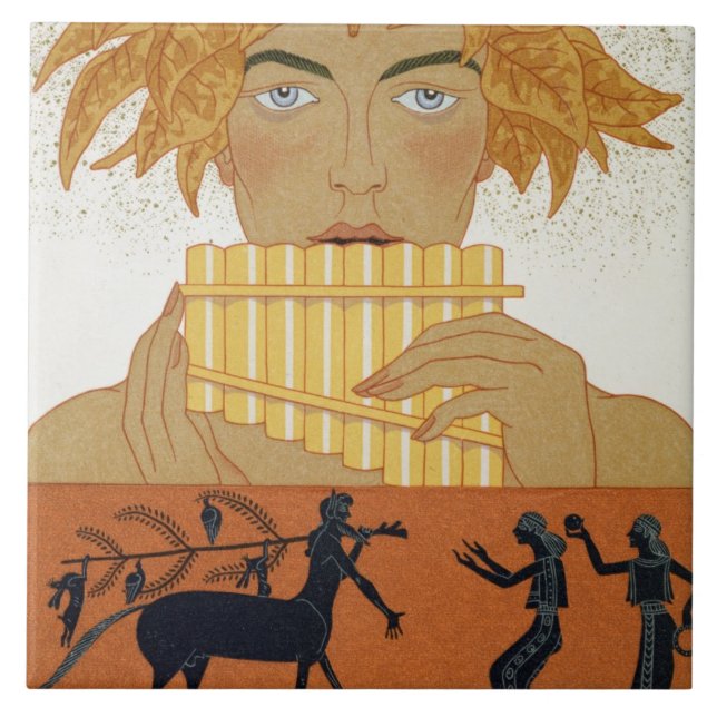 Pan-Pfeifer, Illustration von "Les Mythes" durch Fliese (Vorderseite)