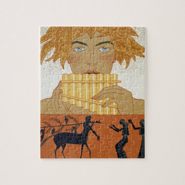 Pan-Pfeifer, Illustration von "Les Mythes" durch Puzzle (Vertikal)