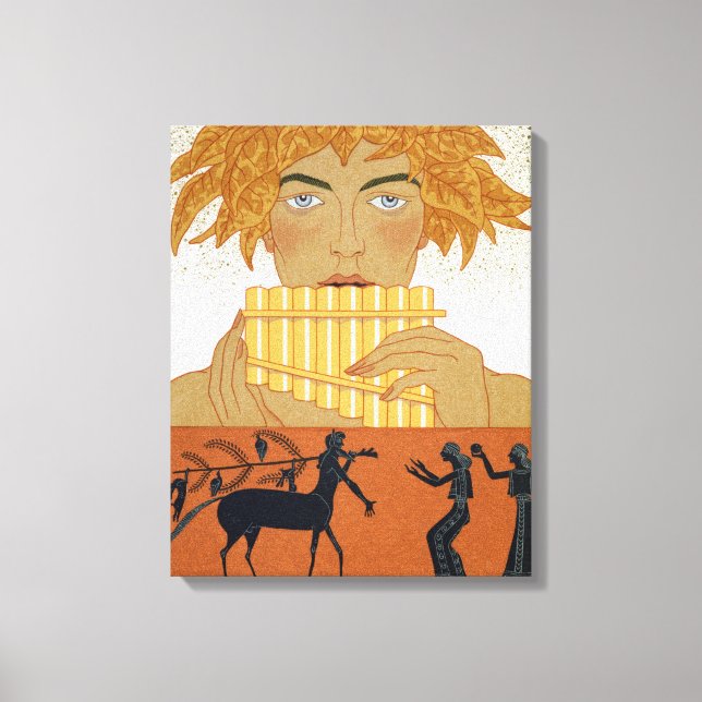 Pan Piper, Illustration von "Les Mythes" von Paul Leinwanddruck (Vorderseite)