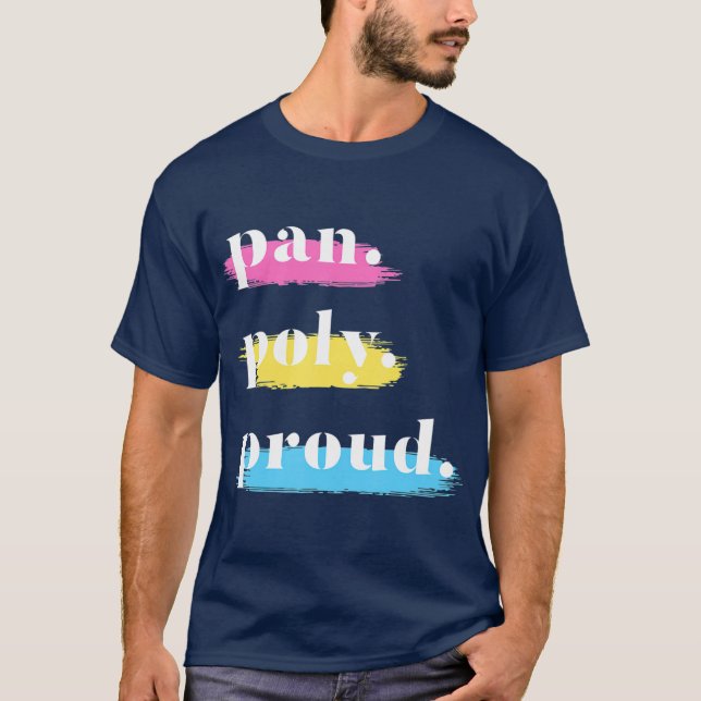 Pan Poly Proud Pansexual T-Shirt (Vorderseite)