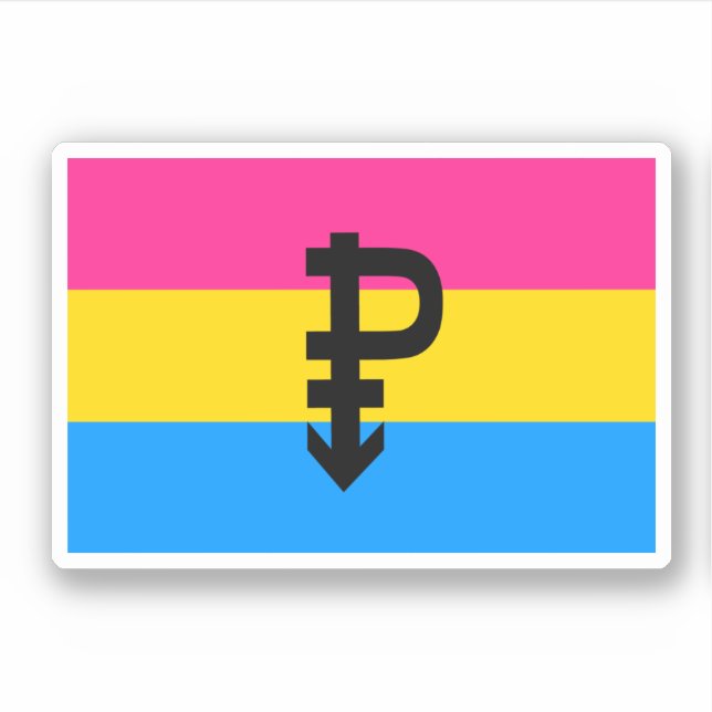 Pan Pride Aufkleber (Vorderseite)