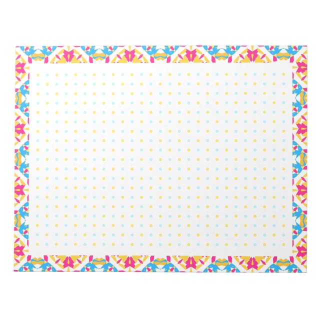 Pan Pride BuJo Dot Grid ADHD Habit Tracker Planner Notizblock (Vorderseite)