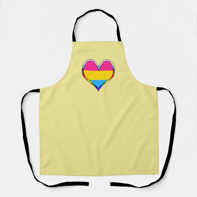 Pan Pride Heart Schürze (Vorderseite)