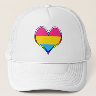Pan Pride Heart Trucker Hat Truckerkappe