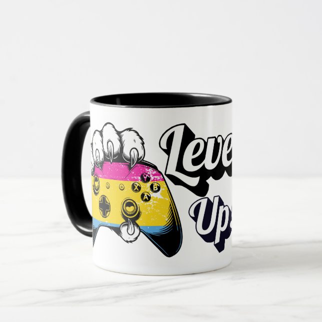 Pan Pride Level Up Tiger Paw Controller Tasse 2026 (Vorderseite Links)
