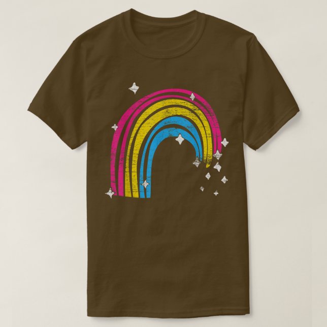 Pan Pride Month Panseual Flag Rainbow LGBTQ Panseu T-Shirt (Design vorne)