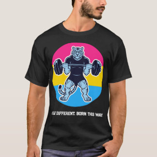 Pan Pride Tiger Lifter Gym-Shirt — Born This Way T-Shirt