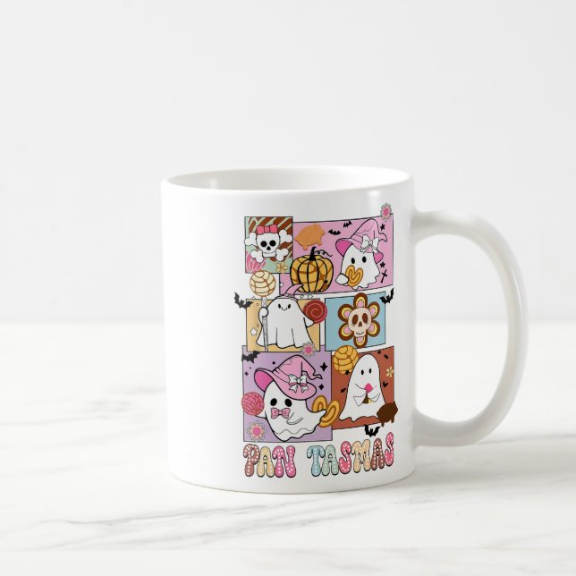 Pan Tasmas Ghost Pumpkin Spooky Conchas Halloween Kaffeetasse (Rechts)