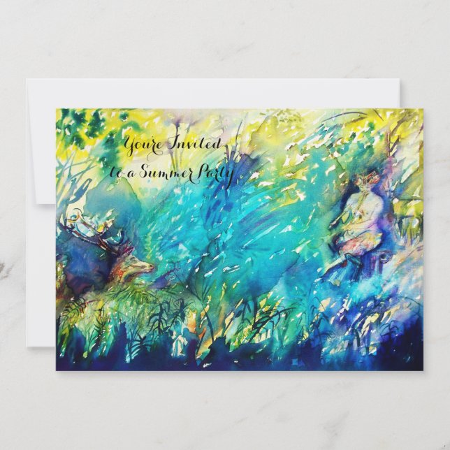 PAN UND DEINE Summer Party Einladung (Vorderseite)