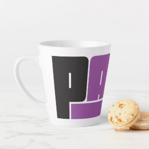 Pana Black & Lila Latte Tasse