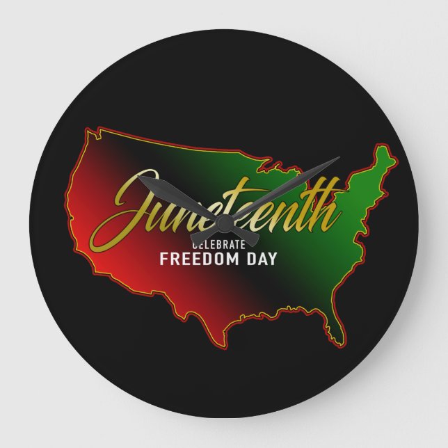 Panafrikanisch, 19. Juni Große Wanduhr (Vorderseite)