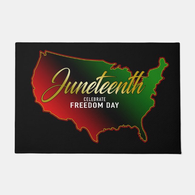 Panafrikanisch, Juneteenth Doormat Fußmatte (Vorderseite)