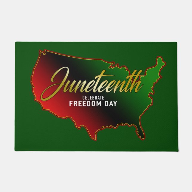 Panafrikanisch, Juneteenth Doormat Fußmatte (Vorderseite)