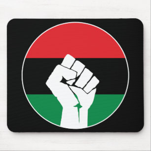 Panafrikanische Flagge Faust, Afroamerikanische Sc Mousepad