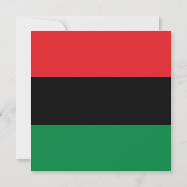 Panafrikanische Flagge Karte (Vorderseite)