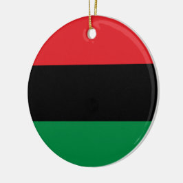 Panafrikanische Flagge Keramik Ornament