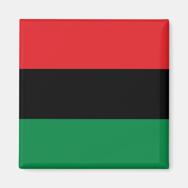 Panafrikanische Flagge Magnet (Vorne)